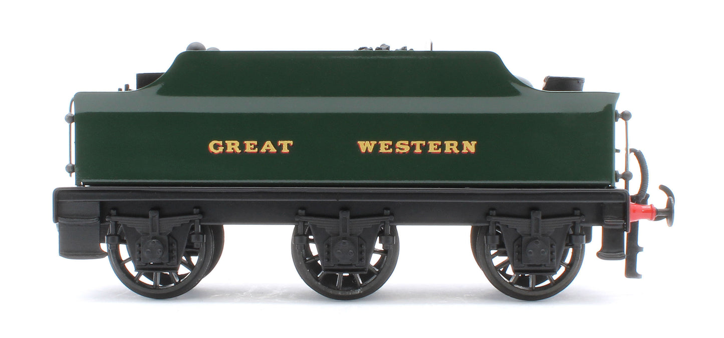E/30-D "Dukedog" GWR Class 4-4-0 GW Unlined Green w/ Black Straight Frame & Churchward Tender Steam Locomotive