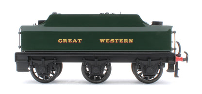 E/30-D "Dukedog" GWR Class 4-4-0 GW Unlined Green w/ Black Straight Frame & Churchward Tender Steam Locomotive