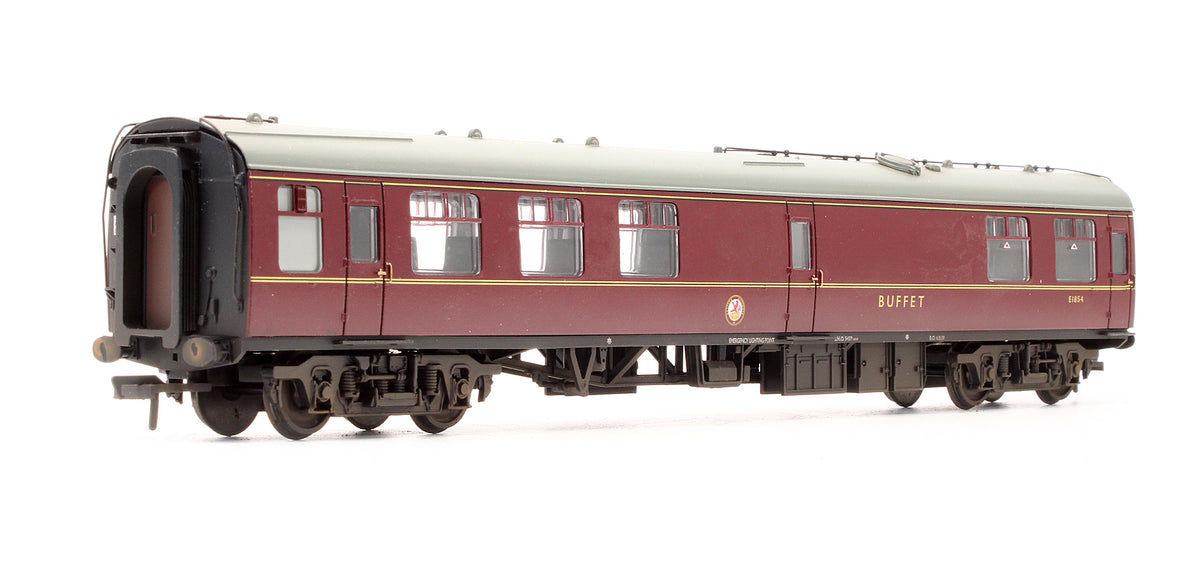 Pre-Owned 39-261 BR Maroon MK1 Restaurant Miniature Buffet Car RMB BR Maroon 'E1854' - Custom Weathered