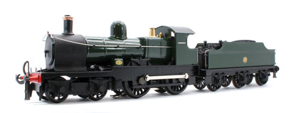 E/30-E "Dukedog" GWR Class 4-4-0 GW Unlined Green w/ Black Straight Frame & Churchward Tender Steam Locomotive