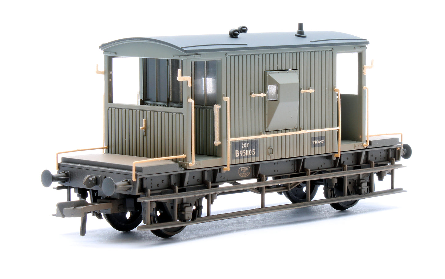 BR 20T Brake Van BR Grey (Early) B951105 - Weathered