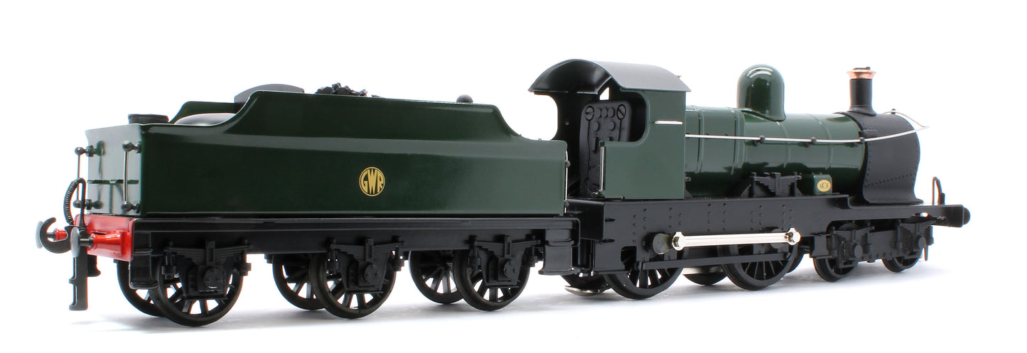 E/30-E "Dukedog" GWR Class 4-4-0 GW Unlined Green w/ Black Straight Frame & Churchward Tender Steam Locomotive