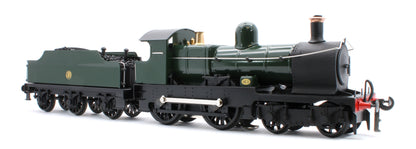 E/30-E "Dukedog" GWR Class 4-4-0 GW Unlined Green w/ Black Straight Frame & Churchward Tender Steam Locomotive