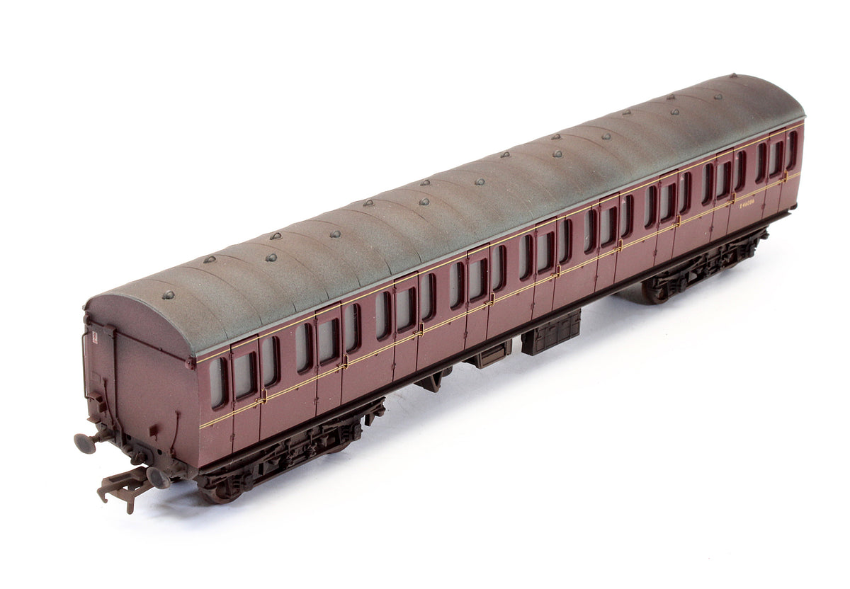 34-604B Pre-Owned MK1 Suburban Second Coach BR Maroon 'E46086' - Custom Weathered