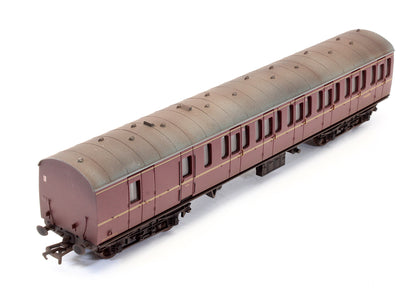 34-627B Pre-Owned MK1 Suburban 2nd Brake Coach BR Maroon 'E43132' - Custom Weathered