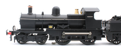 E/30-G "Dukedog" BR Class 4-4-0 BR Early Emblem Unlined Satin Black w/ Black Straight Frame & Churchward Tender Steam Locomotive