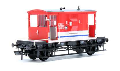 BR 20T Brake Van London Transport Barrier Vehicle Red & White B954645