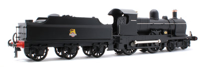 E/30-G "Dukedog" BR Class 4-4-0 BR Early Emblem Unlined Satin Black w/ Black Straight Frame & Churchward Tender Steam Locomotive