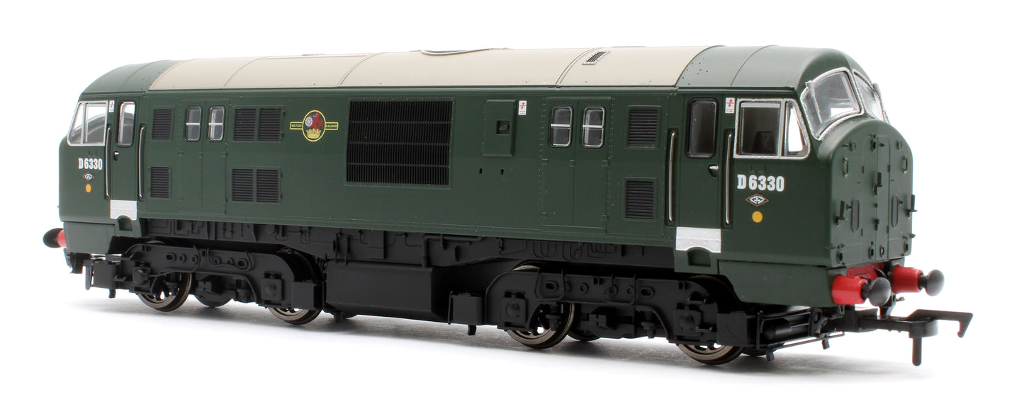 Class 22 D6330 BR Green Disk H/C Diesel Locomotive