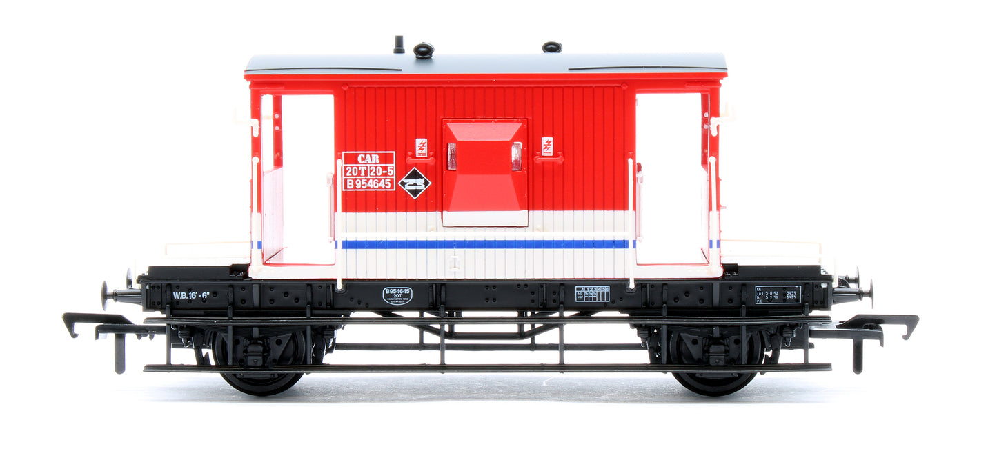 BR 20T Brake Van London Transport Barrier Vehicle Red & White B954645