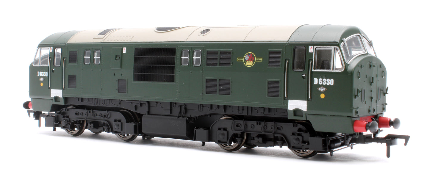 Class 22 D6330 BR Green Disk H/C Diesel Locomotive - DCC FItted