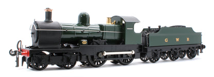 E/30-E1 "Dukedog" GWR Class 4-4-0 GW Unlined Green w/ Black Straight Frame & Churchward Tender Steam Locomotive