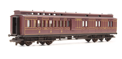 Pre-Owned MR Maroon Clerestory Brake 3rd Coach '1490' - Custom Weathered