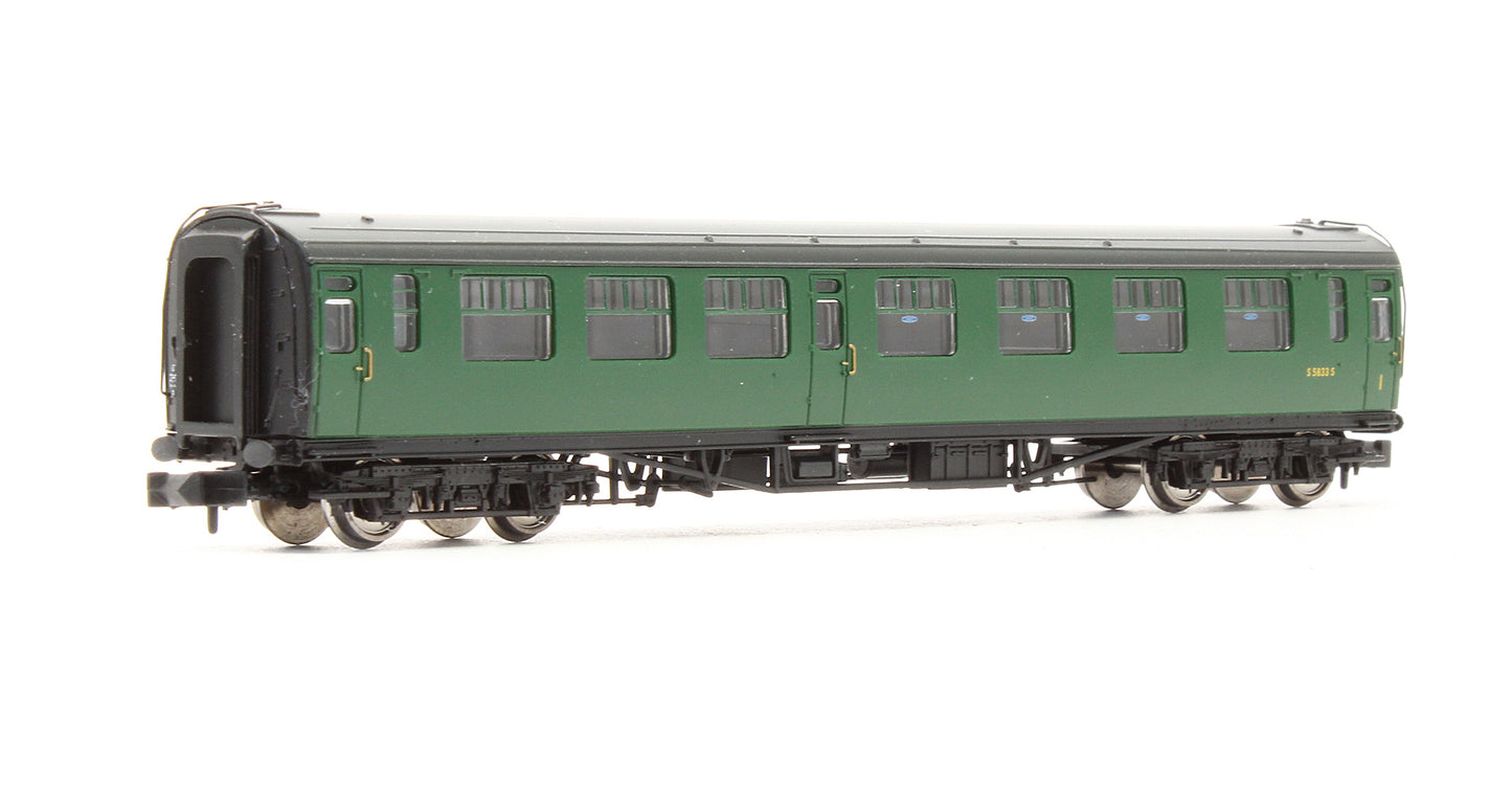 Pre-Owned Bulleid Composite Corridor Coach BR Green (SR) 'S5833S'
