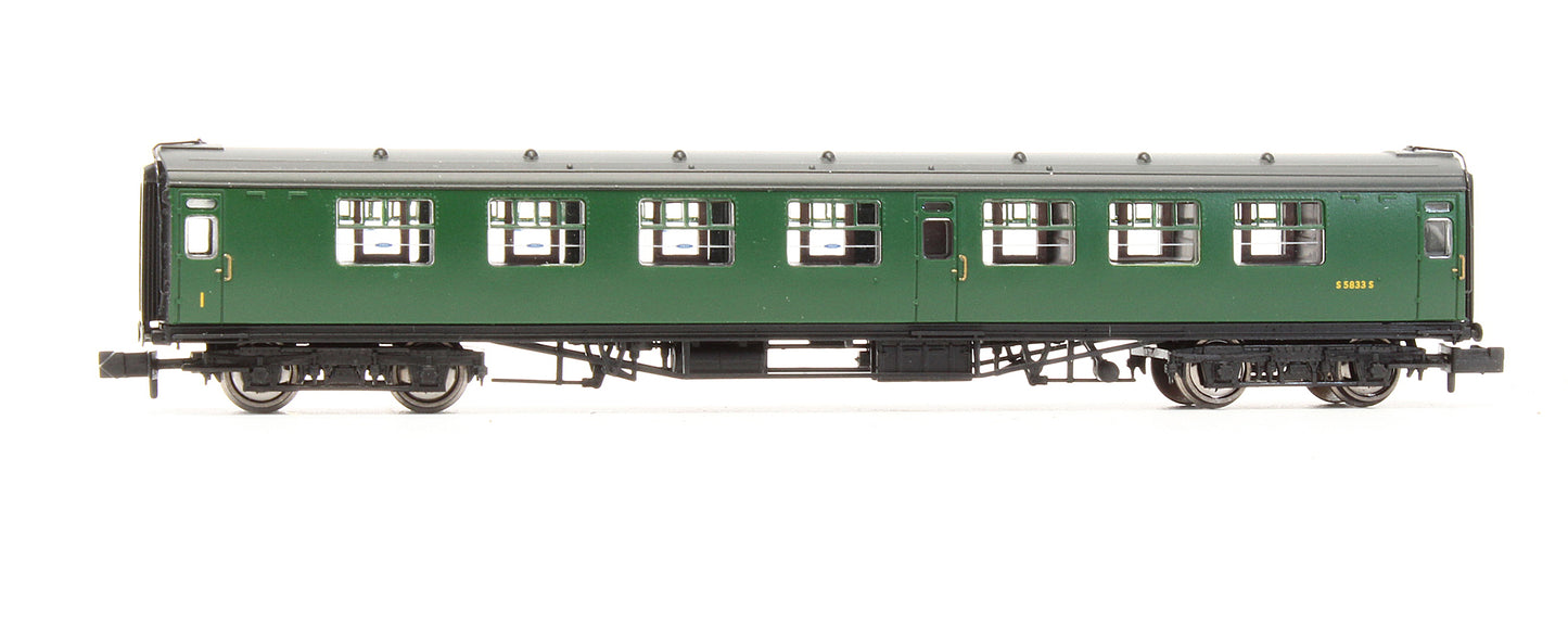 Pre-Owned Bulleid Composite Corridor Coach BR Green (SR) 'S5833S'