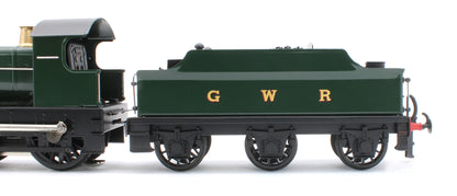 E/30-E1 "Dukedog" GWR Class 4-4-0 GW Unlined Green w/ Black Straight Frame & Churchward Tender Steam Locomotive