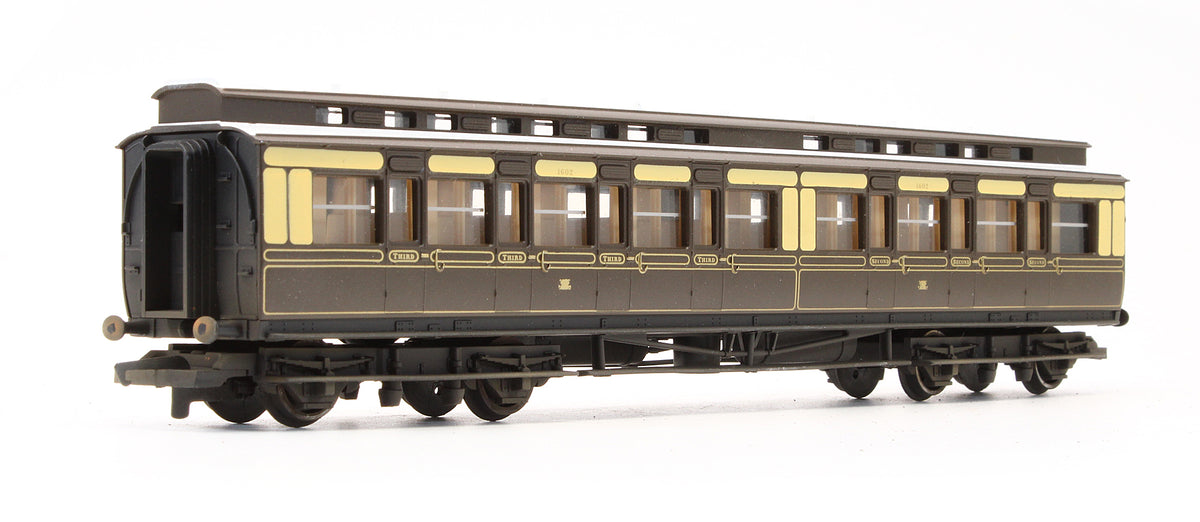 Pre-Owned GWR Clerestory Composite Coach '1602' - Custom Weathered