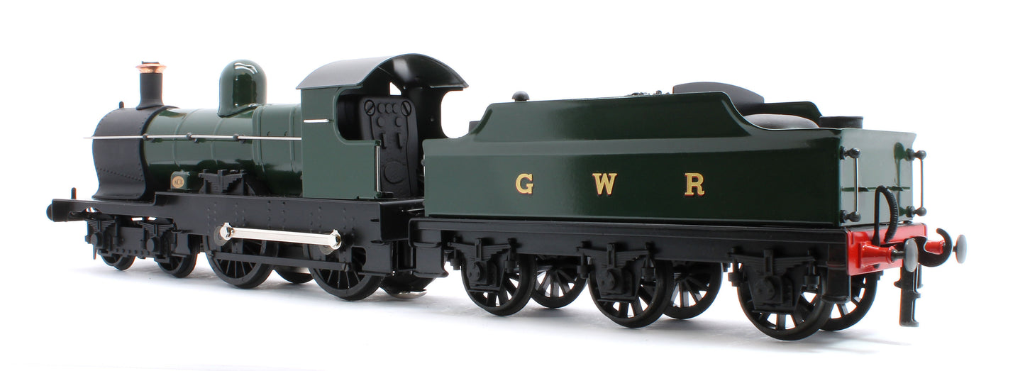E/30-E1 "Dukedog" GWR Class 4-4-0 GW Unlined Green w/ Black Straight Frame & Churchward Tender Steam Locomotive
