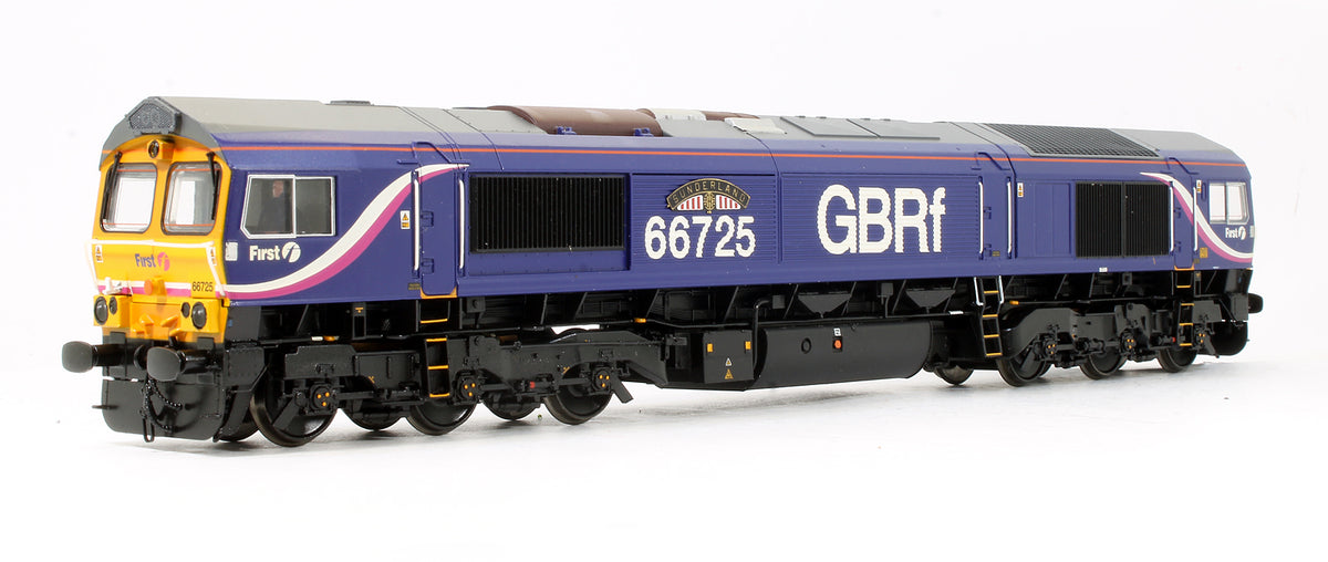 Pre-Owned Class 66725 First/GBRf 'Sunderland' Diesel Locomotive - DCC Fitted