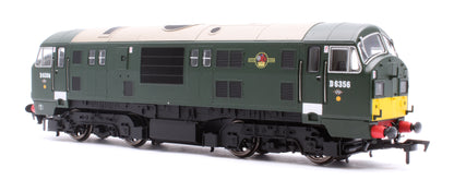 Class 22 D6356 BR Green SYP H/C Boxes Diesel Locomotive - Sound FItted