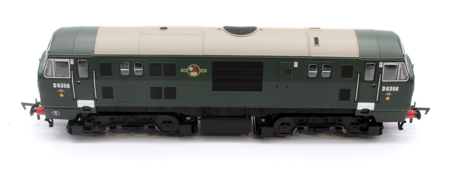 Class 22 D6356 BR Green SYP H/C Boxes Diesel Locomotive - DCC FItted