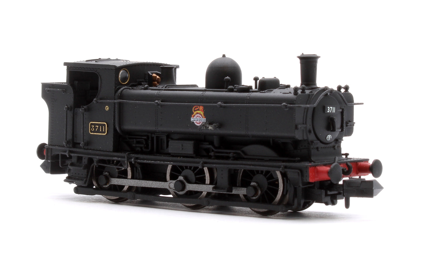 GWR 57xx 0-6-0 Pannier 3711 BR Black Early Crest - DCC Fitted