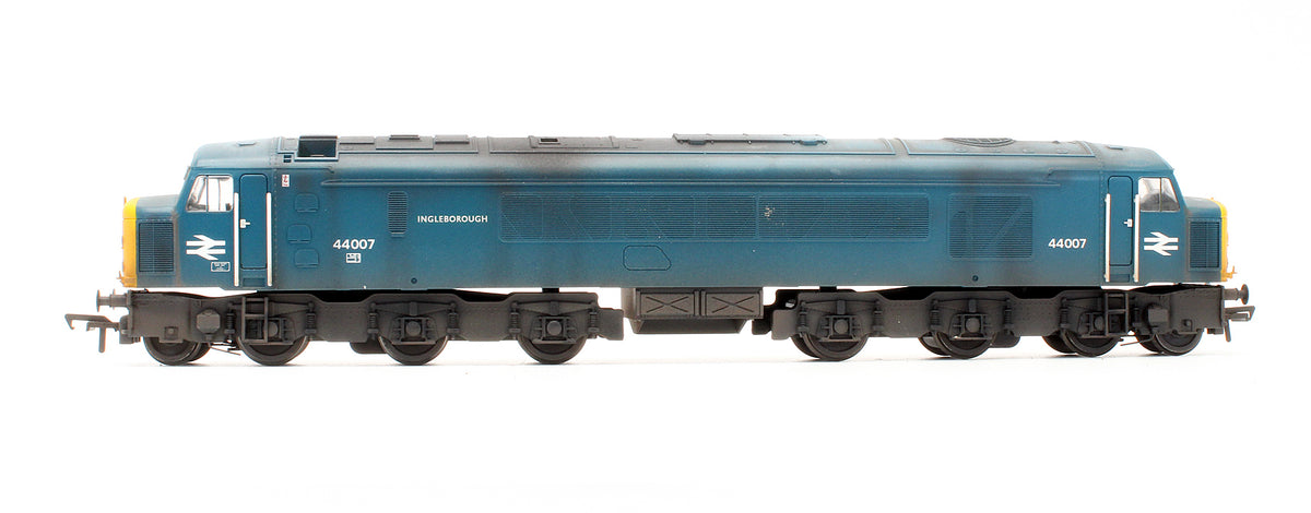 Pre-Owned Class 44 Disc Headcode 44007 'Ingleborough' BR Blue Diesel Locomotive - Custom Weatherered