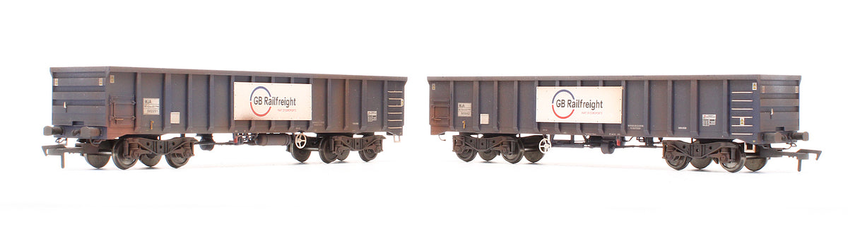 Pre-Owned MJA GBRF Bogie Box Van 502051 & 052 - Custom Weathered