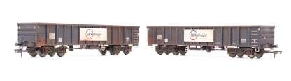 Pre-Owned MJA GBRF Bogie Box Van 502051 & 052 - Custom Weathered