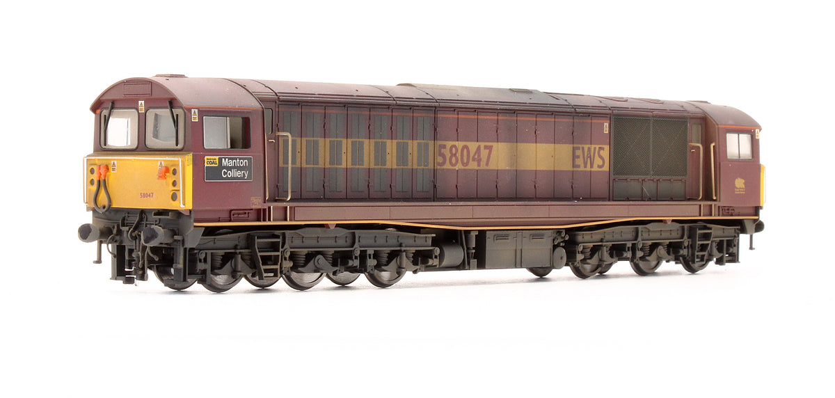Pre-Owned Class 58 047 'Manton Colliery' EWS Diesel Locomotive - Weathered