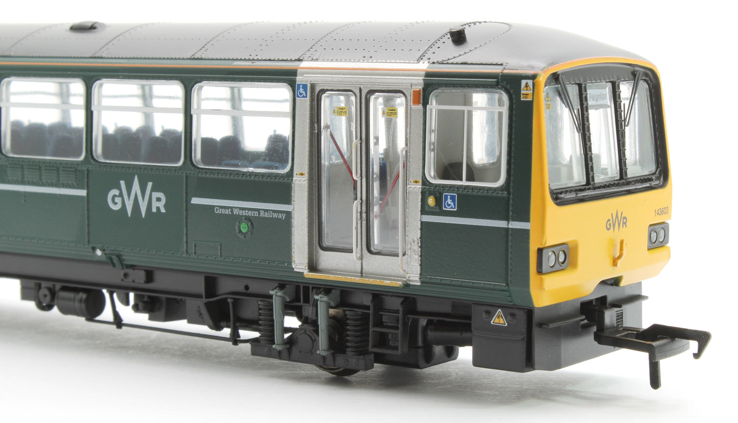 Class 143 2-Car DMU 143603 GWR Green (FirstGroup)