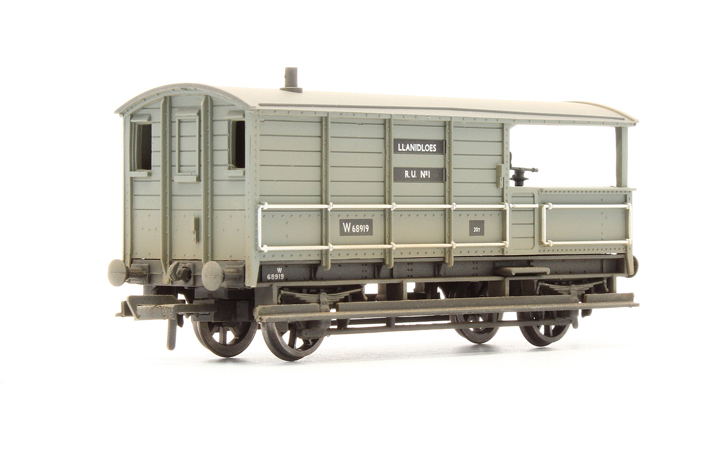 Pre-Owned 20T Toad Brake Van BR Grey 'W68919' - Weathered
