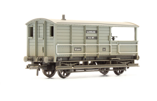 Pre-Owned 20T Toad Brake Van BR Grey 'W68919' - Weathered