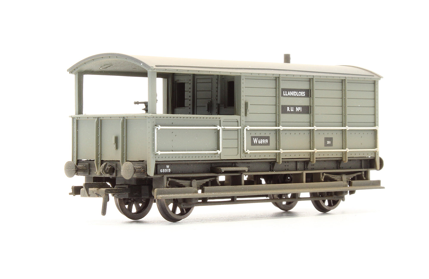 Pre-Owned 20T Toad Brake Van BR Grey 'W68919' - Weathered