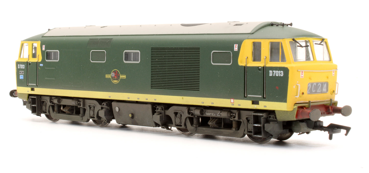Pre-Owned 3526 Class 35 D7013 BR Green FYE Diesel Locomotive - Renumbered/Repaint - Custom Weathered
