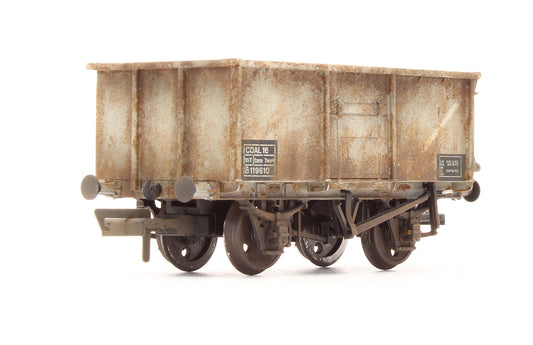 Pre-Owned 16T Steel Mineral Wagon BR Light Grey 'B 119610' - Custom Weathered