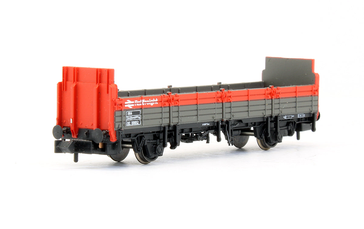 Pre-Owned BR OBA Open Wagon High Ends BR Railfreight Red & Grey