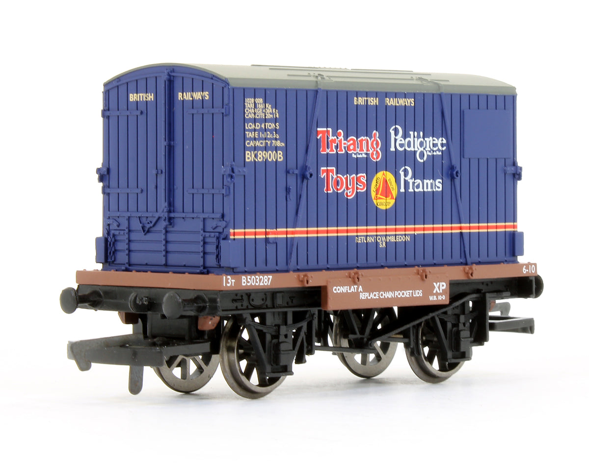 BR Conflat A & Container 'Triang & Pedigree'