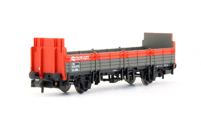 Pre-Owned BR OBA Open Wagon High Ends BR Railfreight Red & Grey