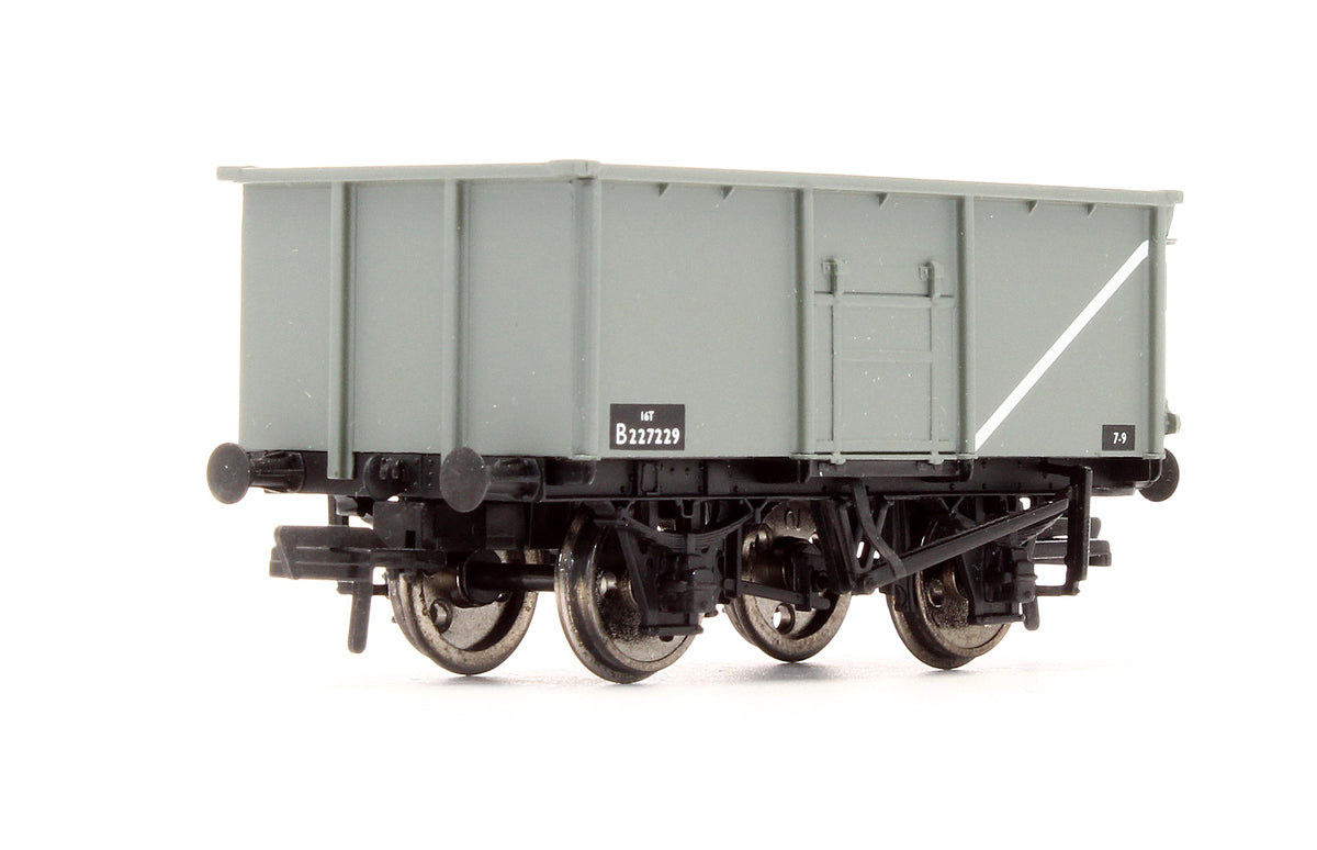 37-250B Pre-Owned 16 Ton Steel Mineral Wagon BR Grey Without Top Flap Doors 'B227229'