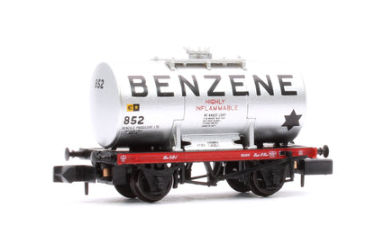 14T Anchor-Mounted Tank Wagon 'Benzene' Silver No. 852