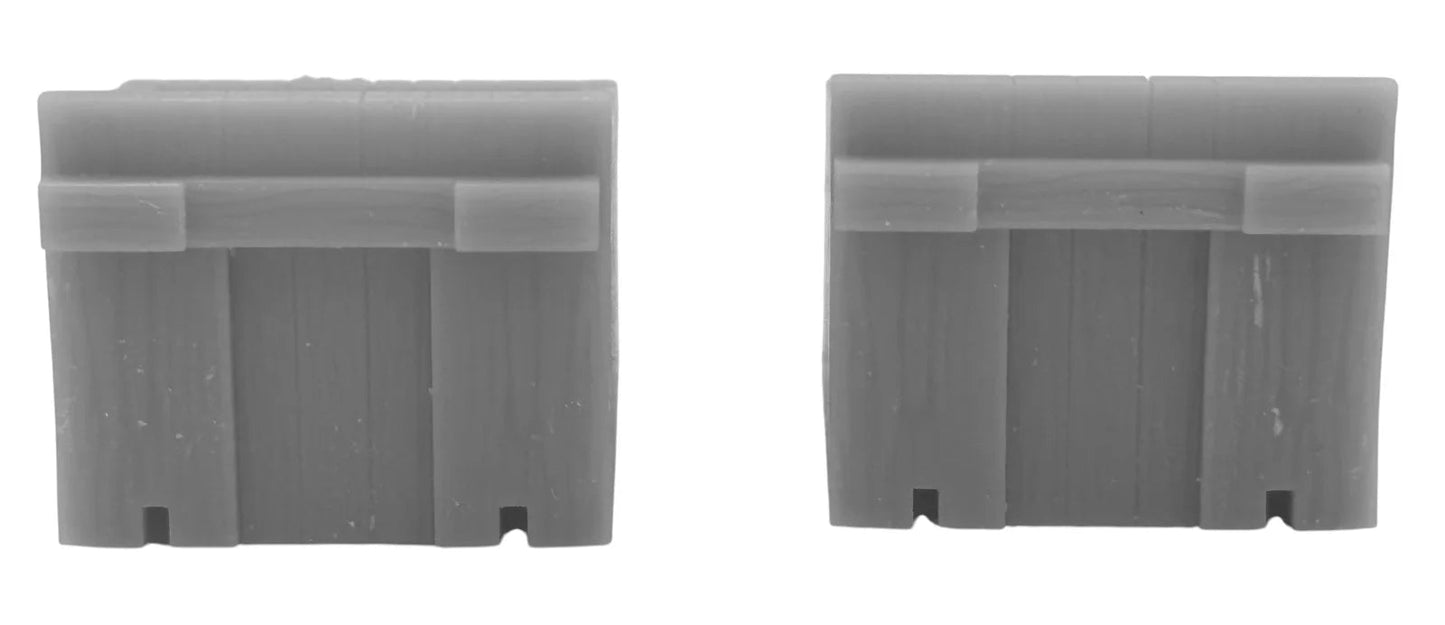 OO/HO Gauge Sleeper Buffer Stops (x2) – Resin, Unpainted Model Kit