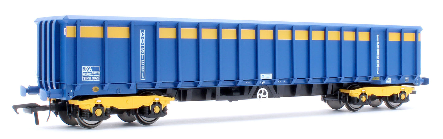 Single JXA Bogie Scrap Wagon TIPH Blue As Converted w/Yellow Band No.3022
