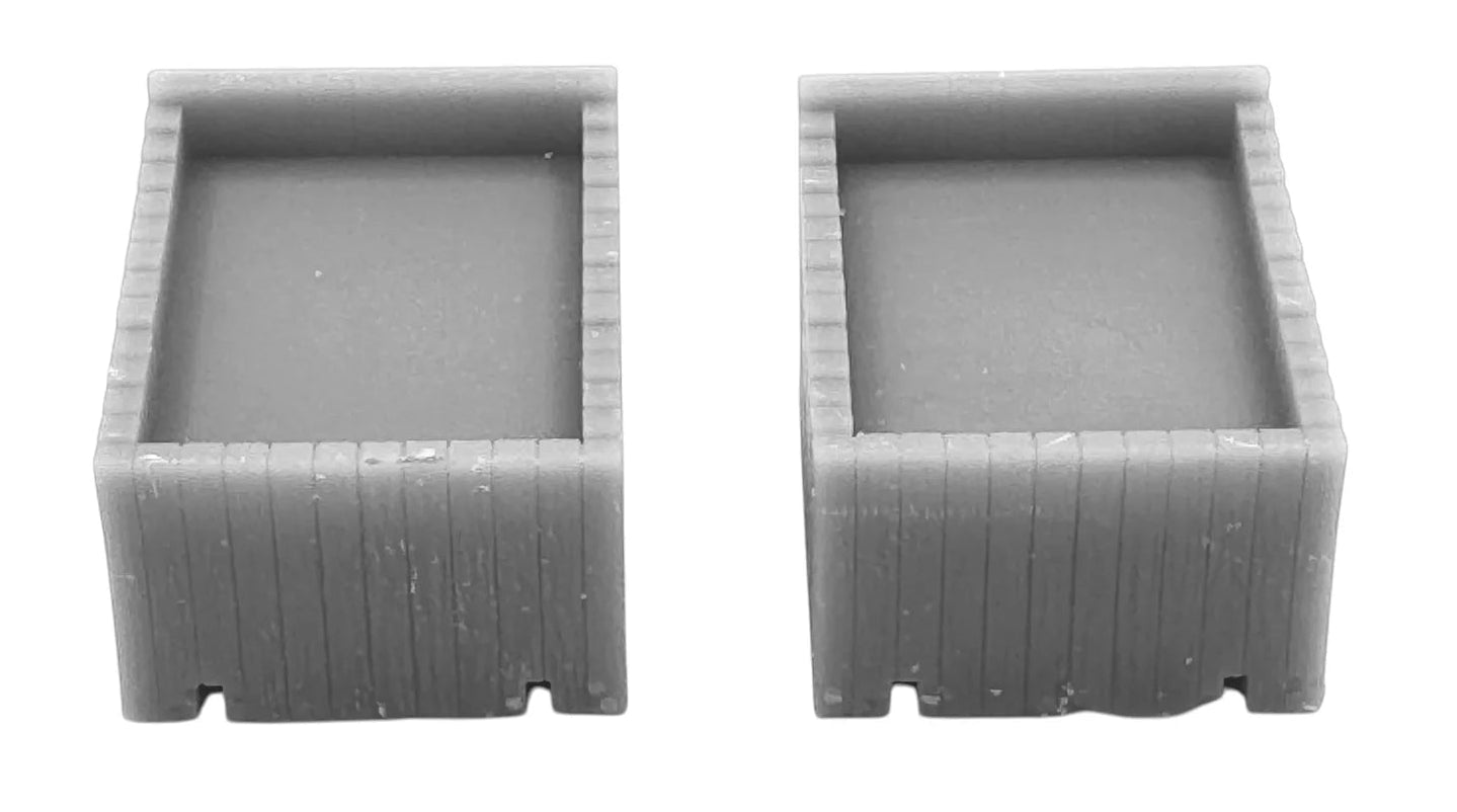 OO/HO Gauge Sleeper Buffer Stops (x2) – Resin, Unpainted Model Kit