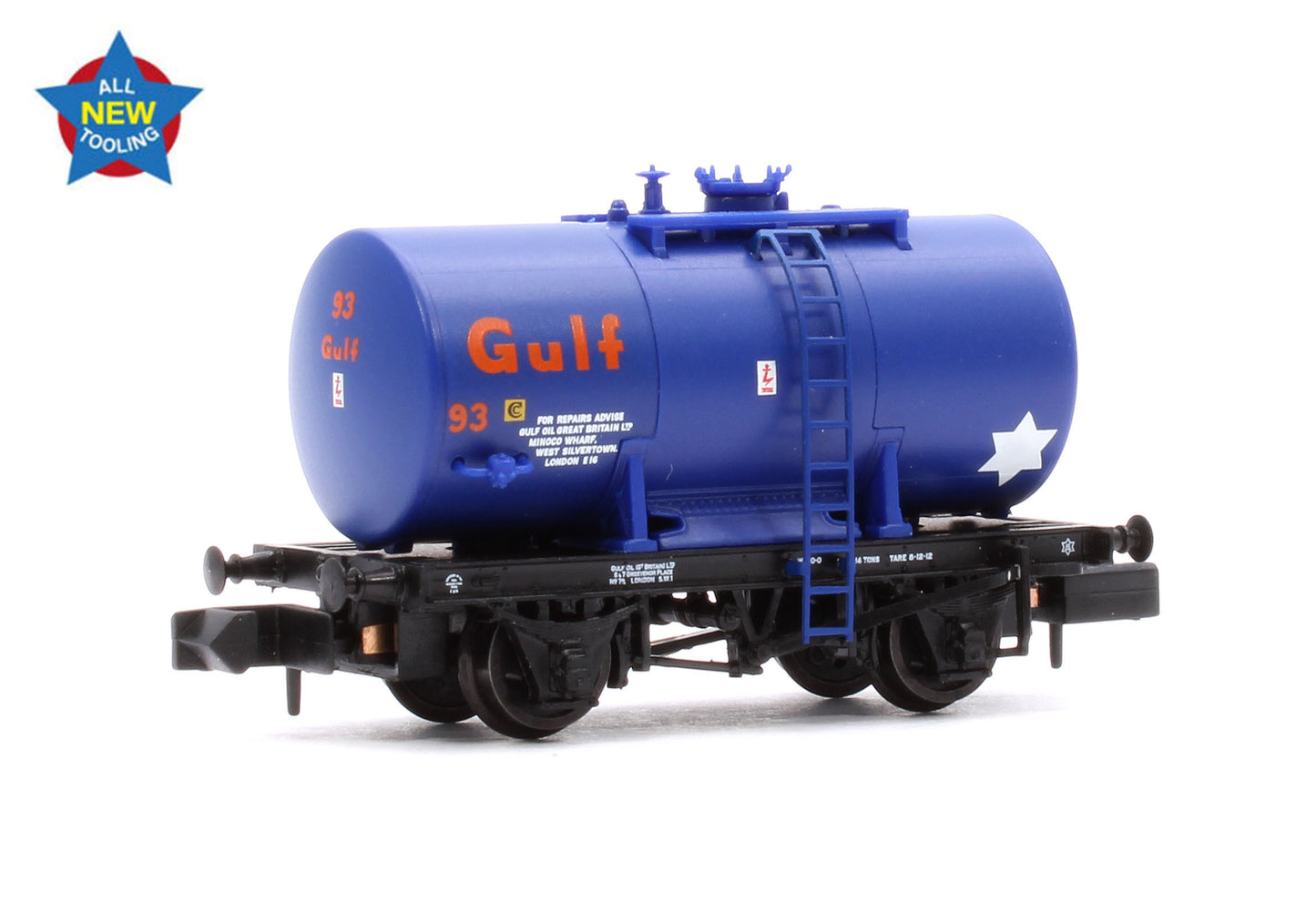 14T Anchor-Mounted Tank Wagon 'Gulf' Blue No. 93