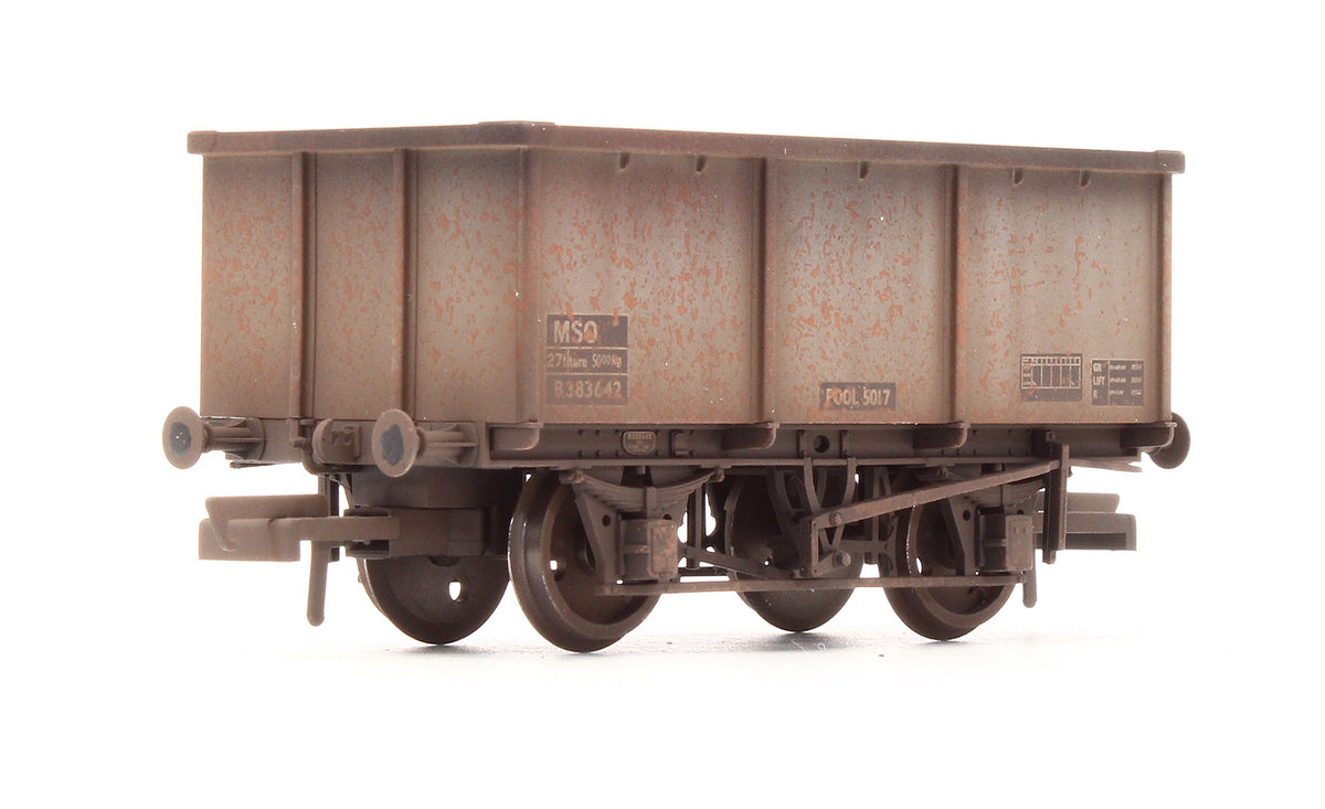 R6505 Pre-Owned BR 21 Ton Iron Ore Tippler BR Grey B383642 - Custom Weathered