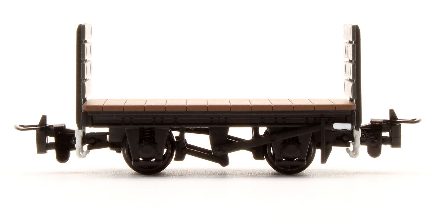 Pre-Owned 393-2025K Flat Wagon 4-Planked Ends RNAD Trecwn Grey - Exclusive Edition