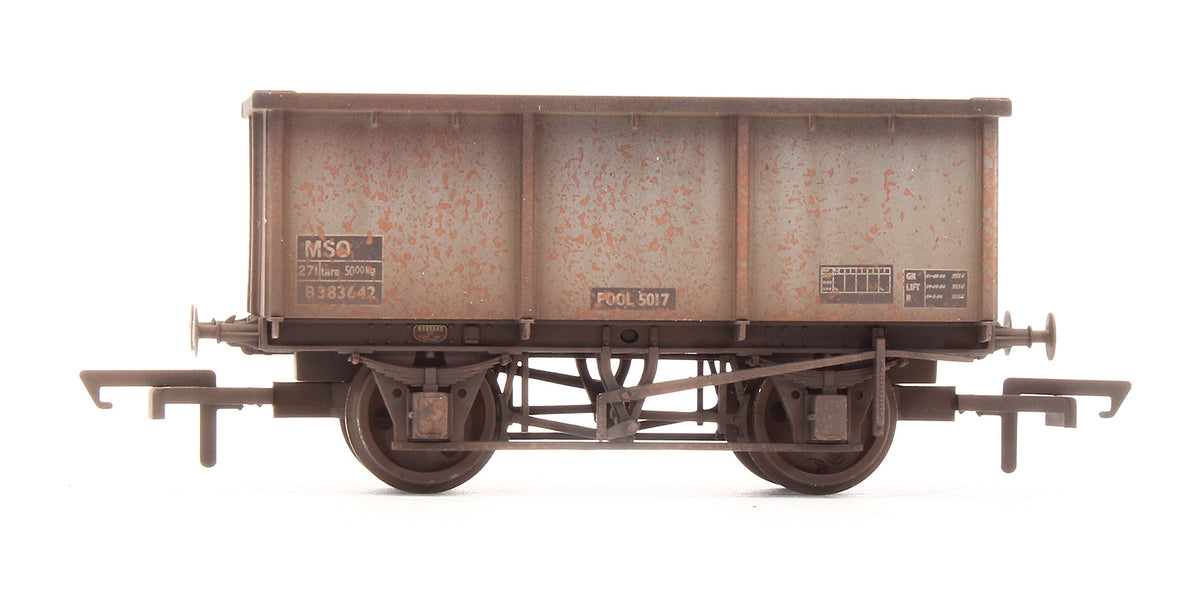 R6505 Pre-Owned BR 21 Ton Iron Ore Tippler BR Grey B383642 - Custom Weathered