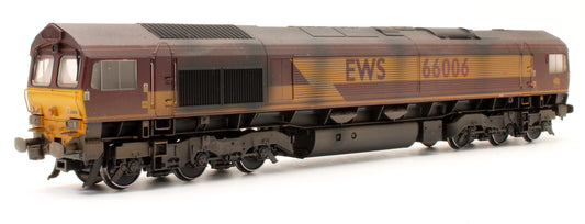 Pre-Owned 32-725 Class 66006 EWS Diesel Locomotive - Renumbered - DCC Fitted - Custom Weathered