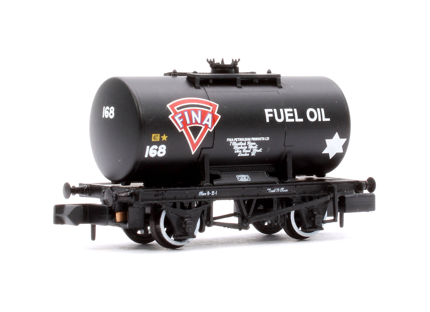 14T Anchor-Mounted Tank Wagon 'Fina' Black No. 168